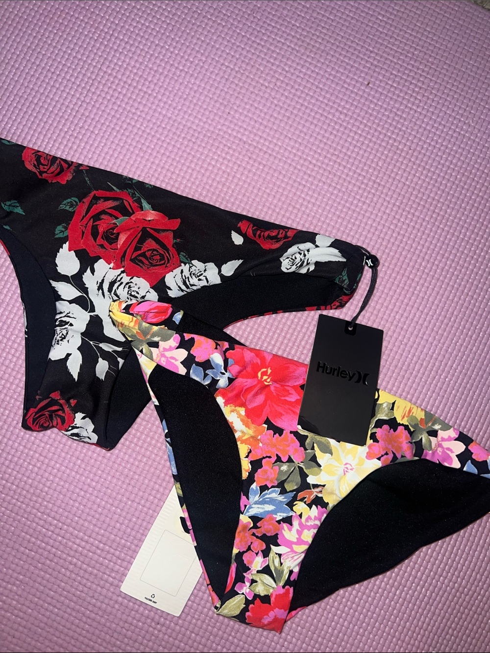 ❤️Hurley  and billabongFloral Mix Bikini Bottoms - Bundle